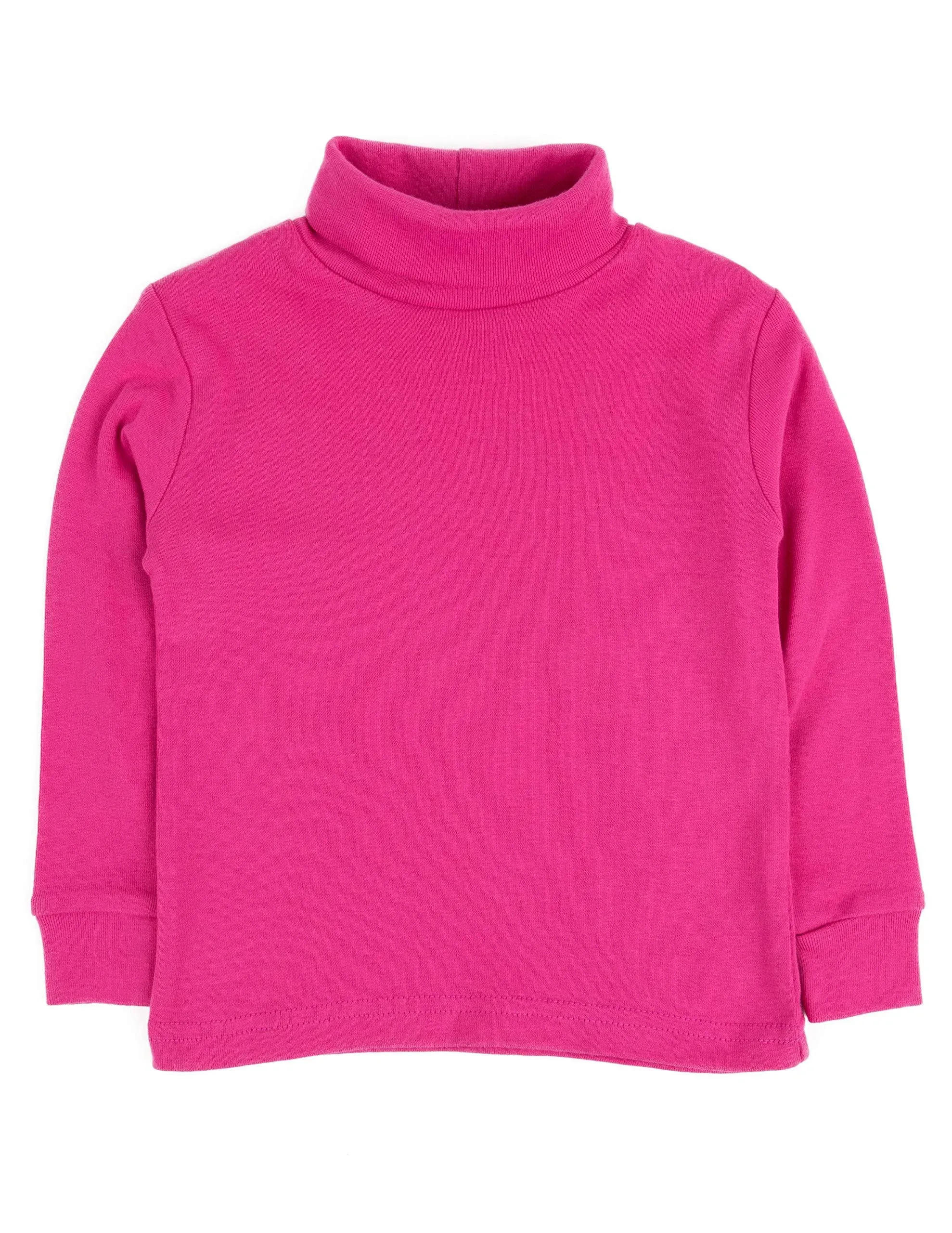 Leveret Solid Turtleneck 100% Cotton (14 Years, Magenta), Kids Unisex, Size: 13-14 Years, Pink