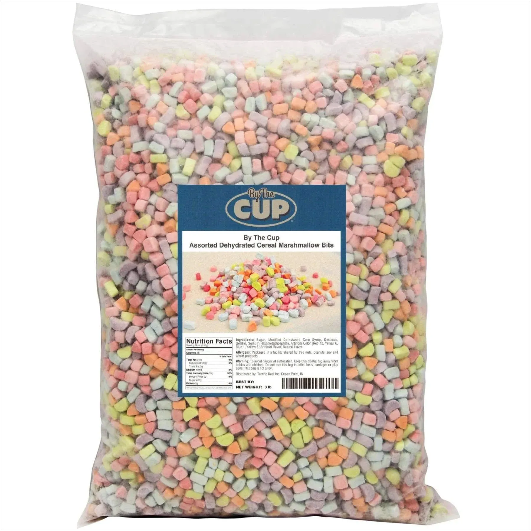 by The Cup Assorted Dehydrated Cereal Marshmallow Bits 3 lb Bulk Bag