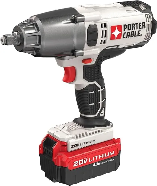 PORTER-CABLE 20V MAX Impact Wrench, 1/2-Inch (PCC740LA)