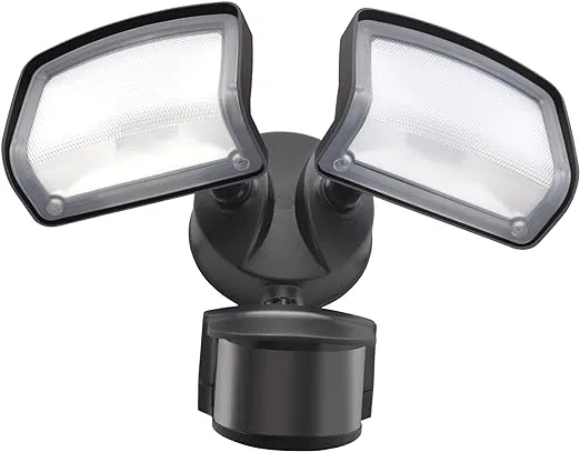 Good Earth Detection Zone Hardwired LED Motion-Activat<wbr/>ed Flood Light w/TIMER