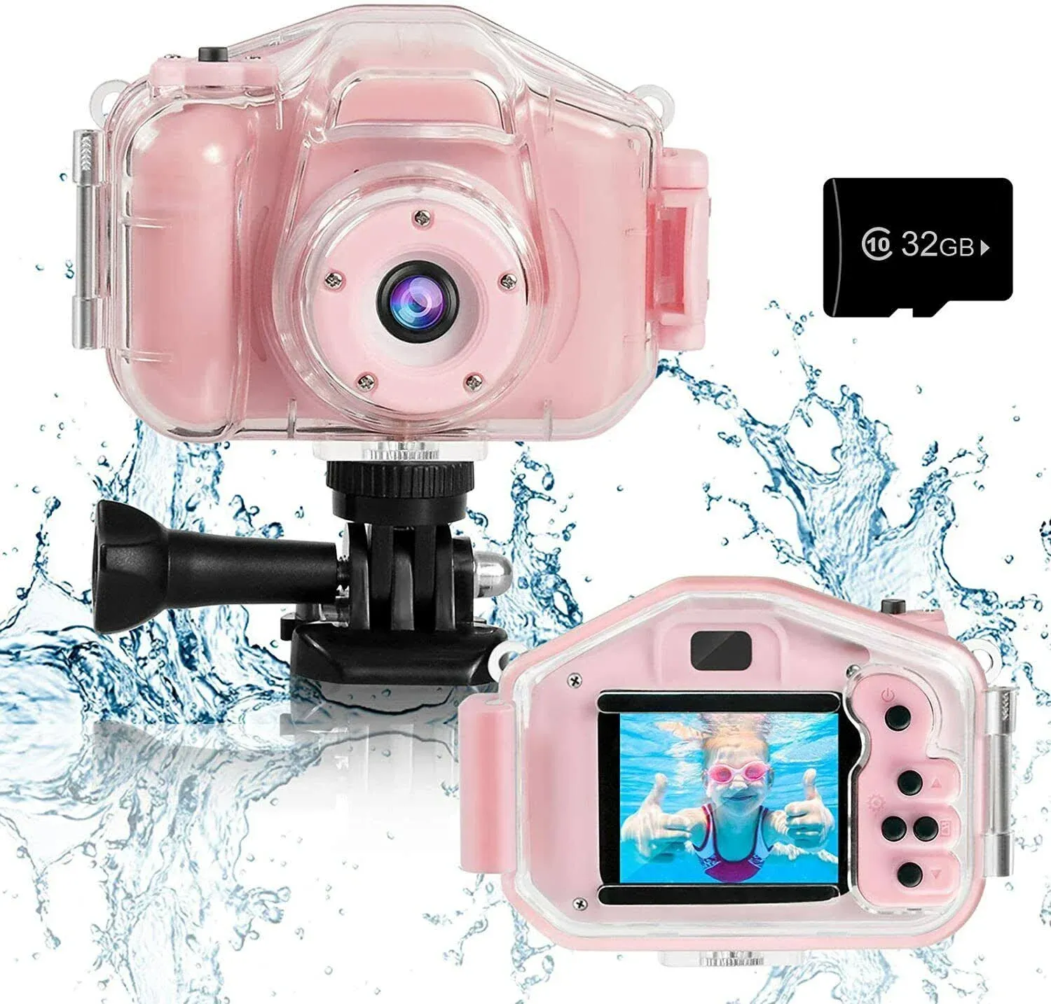 Agoigo Kids Waterproof Camera Toys for 3-12 Year Old Boys Girls Christmas Birthday Gifts Children HD Digital