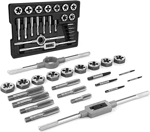 VEVOR Tap and Die Set 110Pcs Metric Size M2 to M18 Bearing Steel Threading Tool