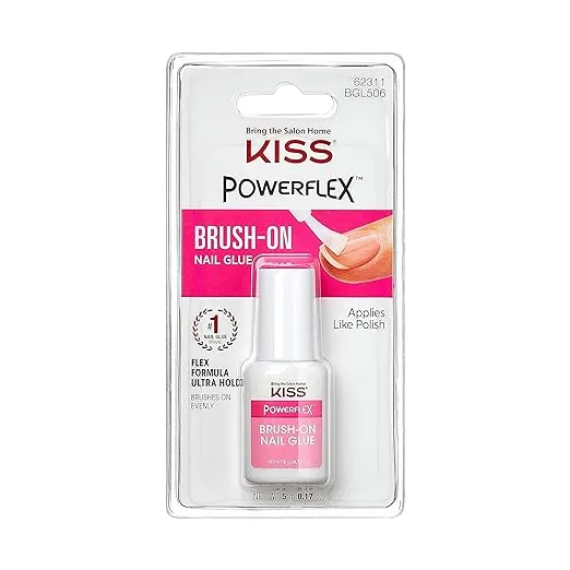 Kiss Powerflex Brush On Nail Glue