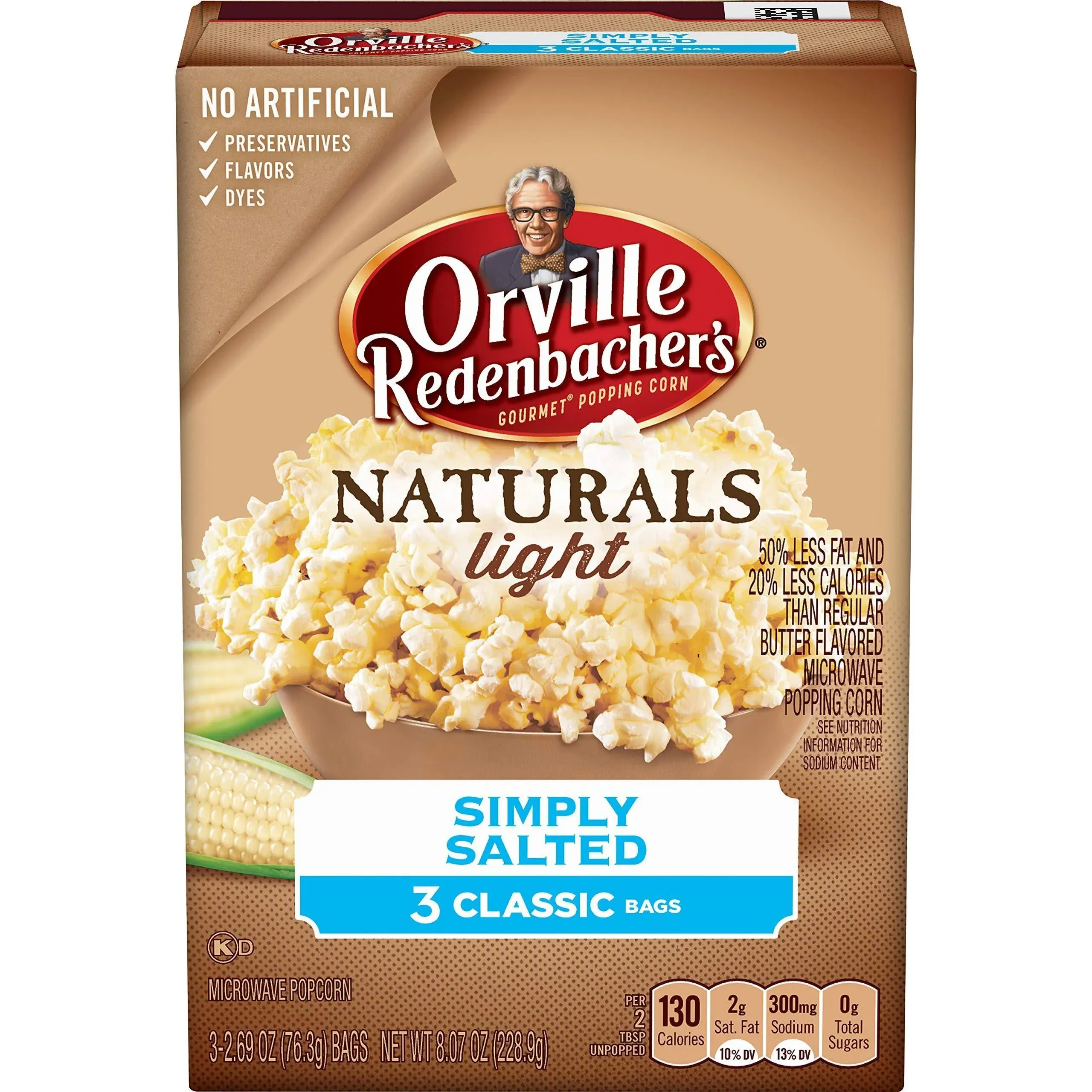 Orville Redenbacher's Naturals Simply Salted Microwave Popcorn