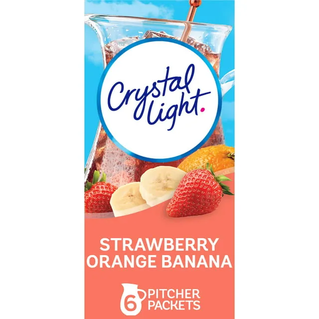 Crystal Light Drink Mix, Strawberry Orange Banana - 6 packets, 2.4 oz