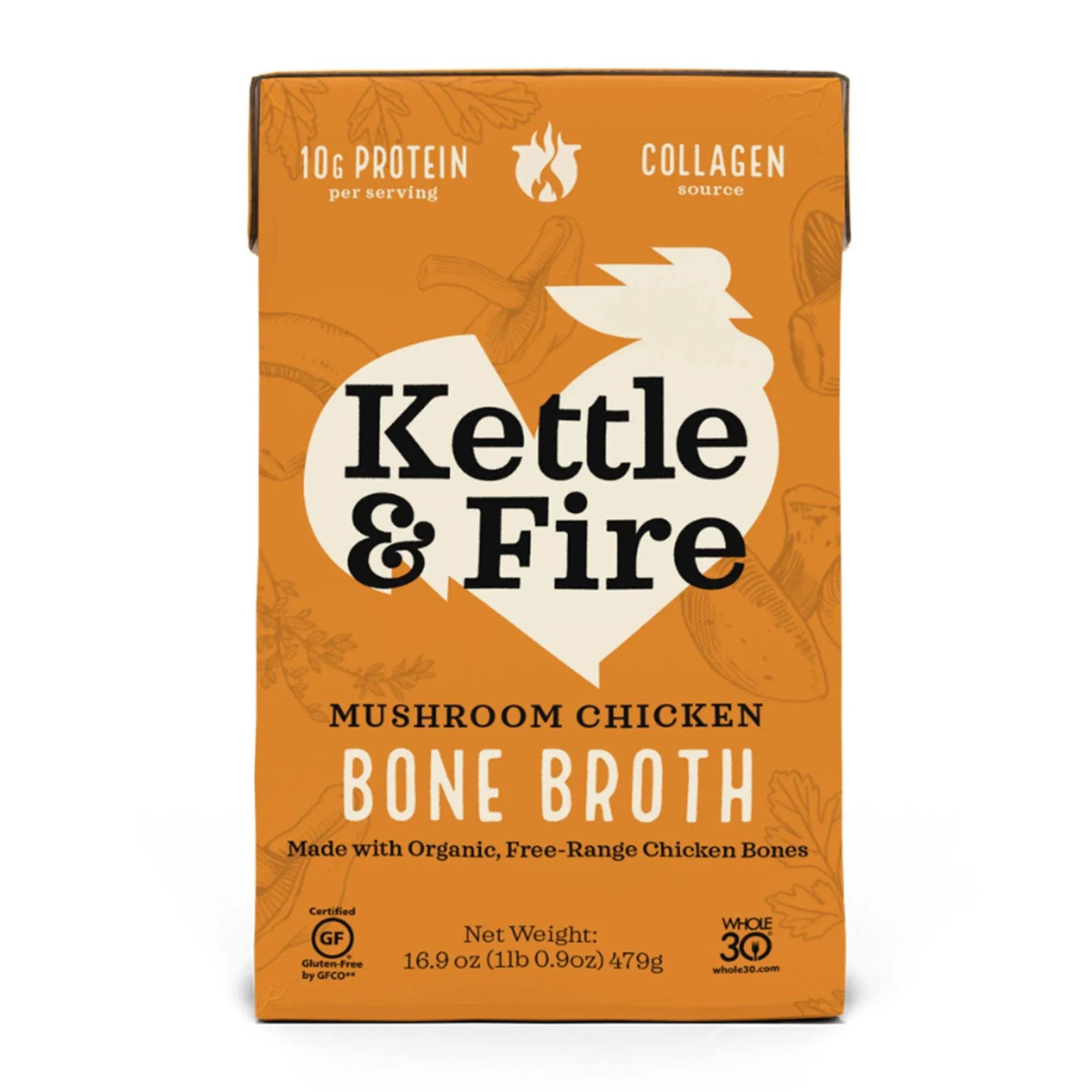 Kettle Fire Broth Chicken Bone