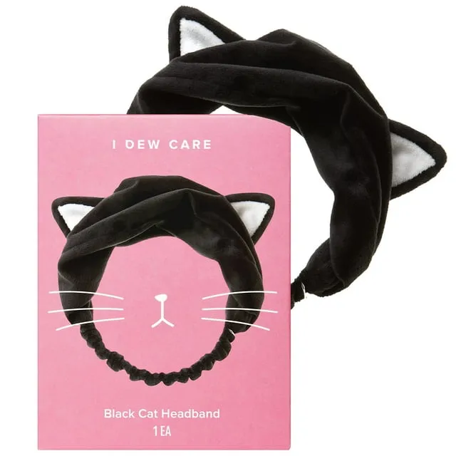 I Dew Care Black Cat Headband