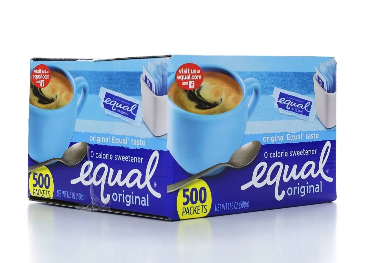 Equal - Zero Calorie Sweetener, 0.035 oz Packets, 500/Box