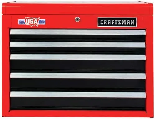 CRAFTSMAN 2000 Series 26-in W x 19.75-in H 5-Drawer Steel Tool Chest (Red)