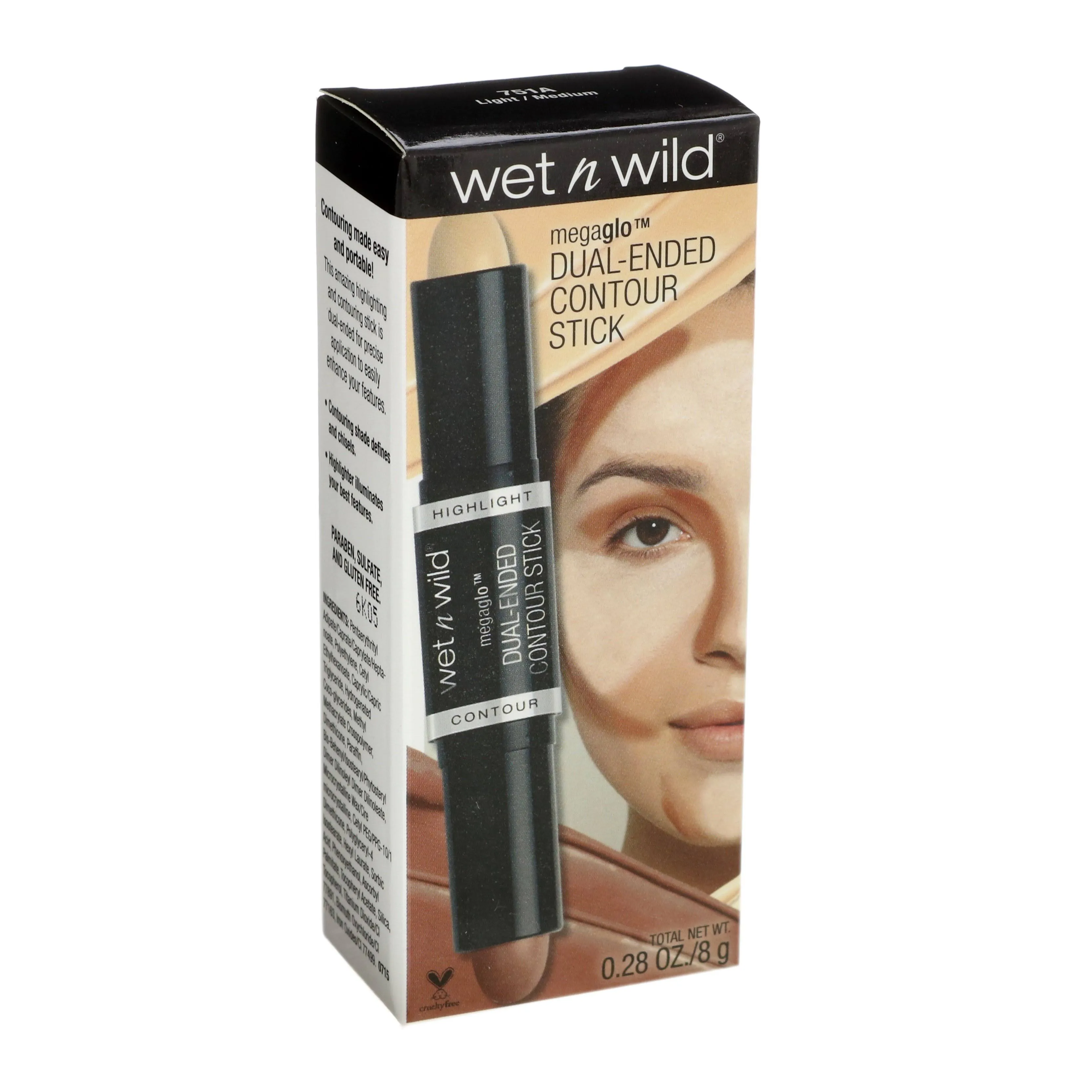 Wet N Wild Barra de Contorno Megaglo Dual Tono Light Medium