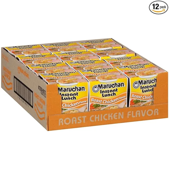 Maruchan Instant Lunch Roast Chicken Flavor, 2.25 Oz, Pack of 12 