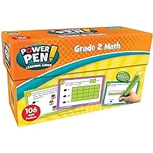 Teacher Created Resources Power Pen Learning Cards: Math, Grade 2, 5.5", x 3.5", MulticolorTeacher Created Resources Power Pen Learning Cards:…