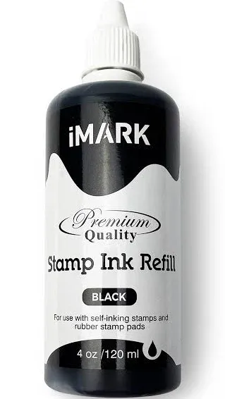 IMark Premium Refill Ink for Self-Inking Stamps, Daters, and Stamp Pads