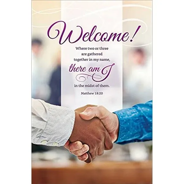 Bulletin-Welcome! When Two or Three Are Gathered...(Matthew 18:20) (Pack of 100)