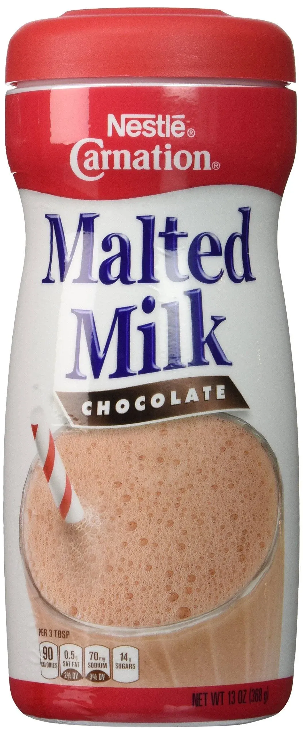 NESTLE CARNATION Chocolate Malted Milk Mix 13 oz. Jar