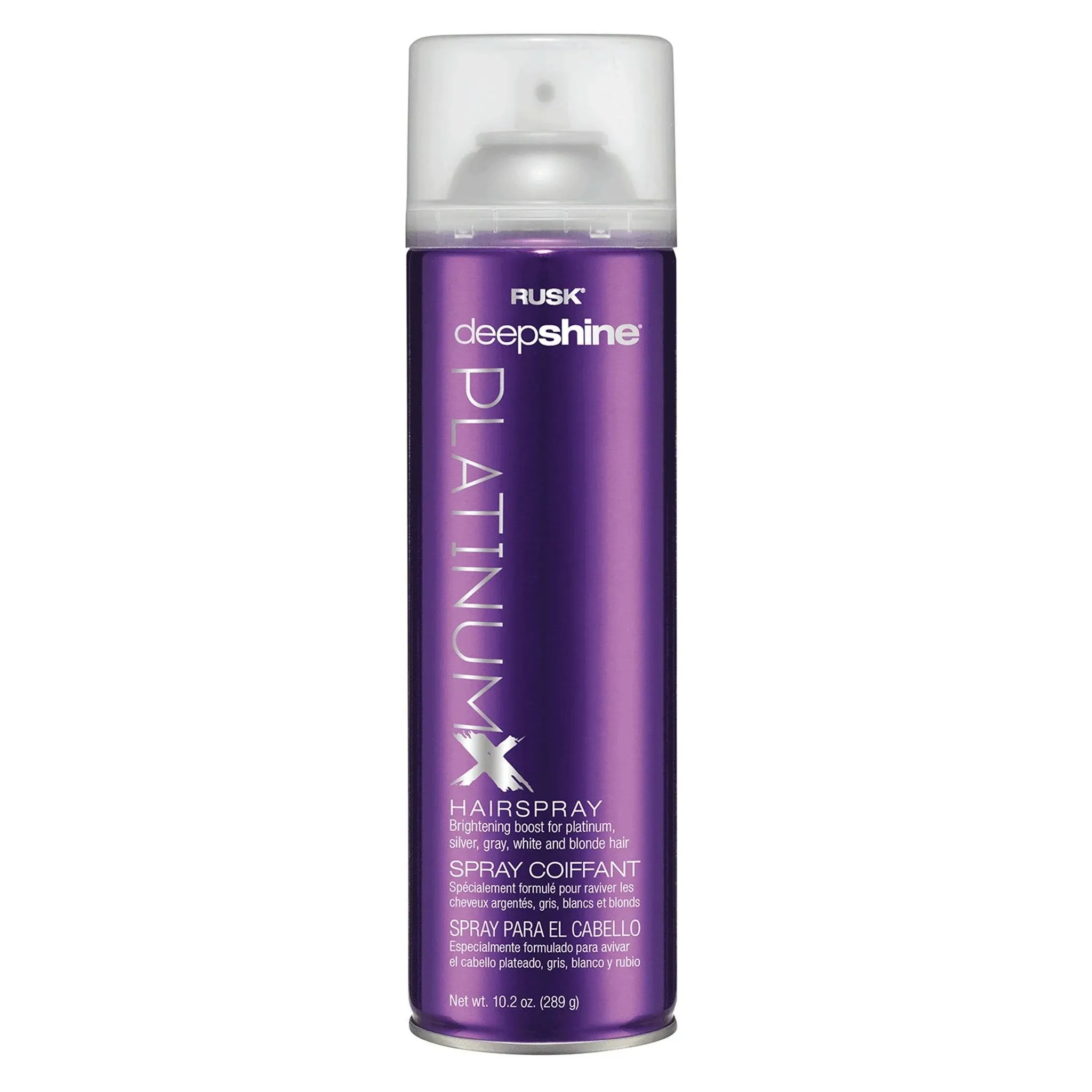 Rusk Deepshine PlatinumX Hairspray, 10 oz