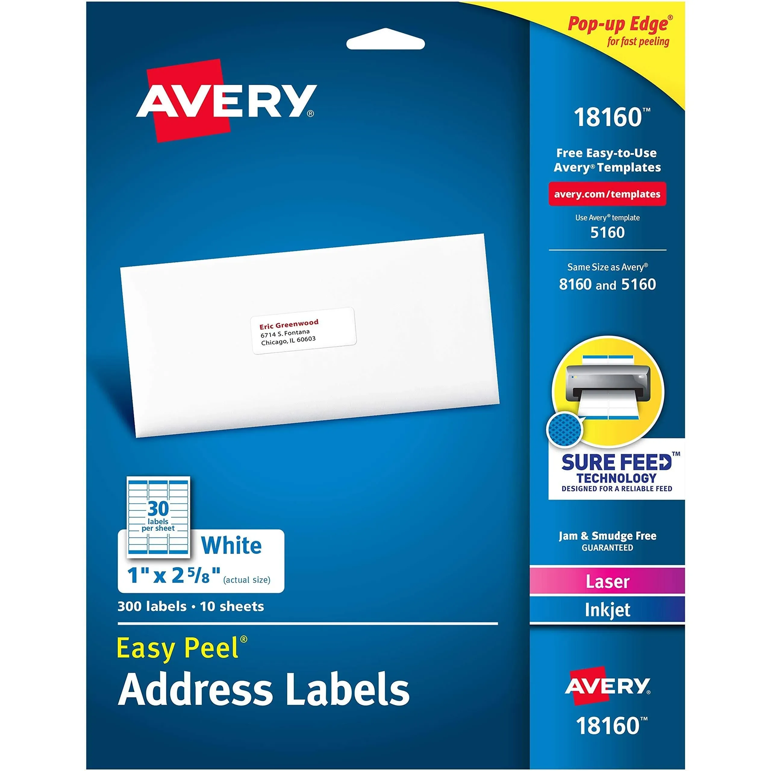 Avery Easy Peel Address Labels