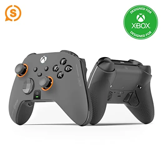 Mando inalámbrico Xbox SCUF Instinct Pro Performance Series - Paletas traseras reasignables - Disparadores instantáneos - Xbox Series X|S, Xbox One, PC y móvil - Gris acero