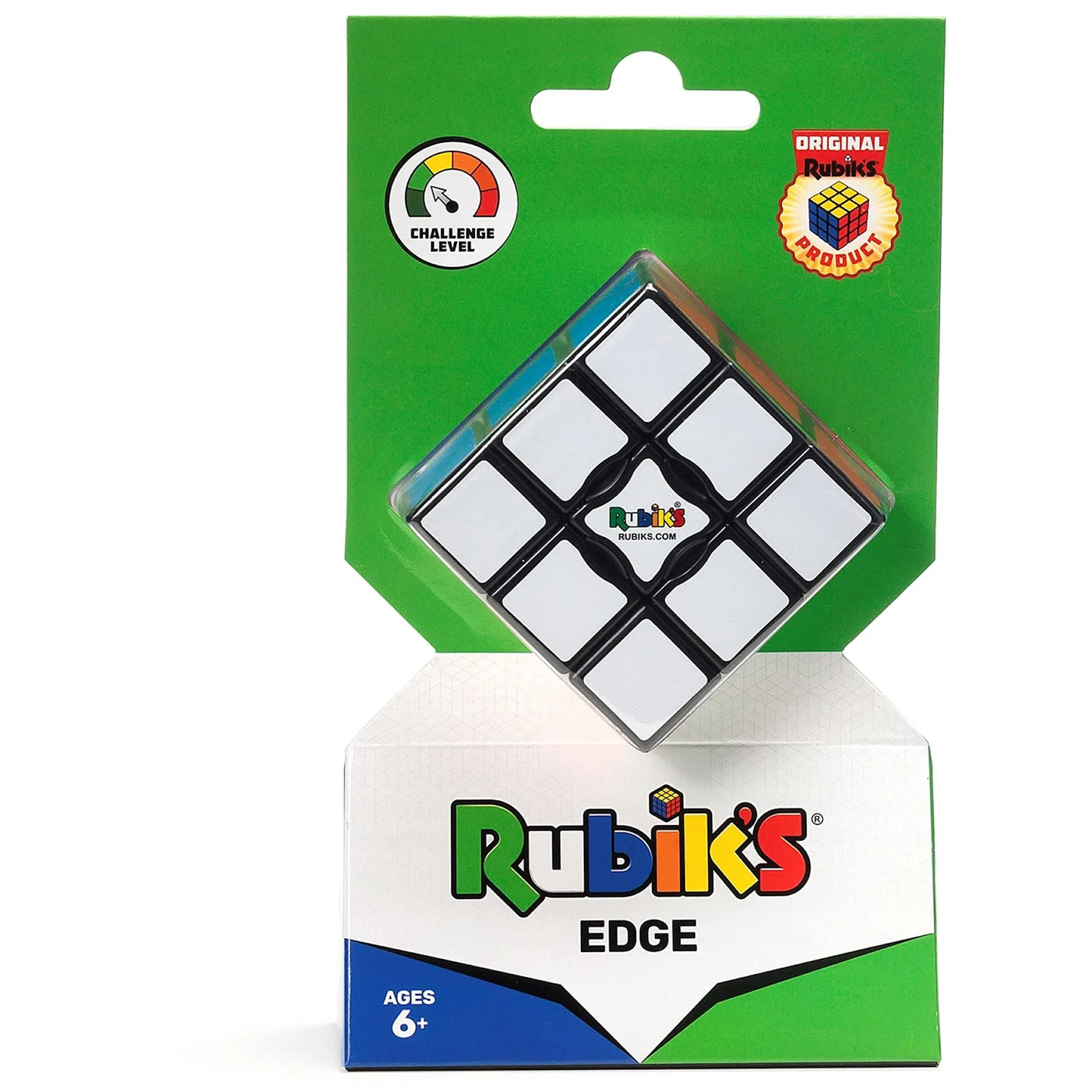 RUBIK'S, SPIN MASTER Rubik's 3x1 Edge Original Cube Beginner Professional Color Cobination Puzzle Problem Solving One Layer Suitable for Kids Age 8+