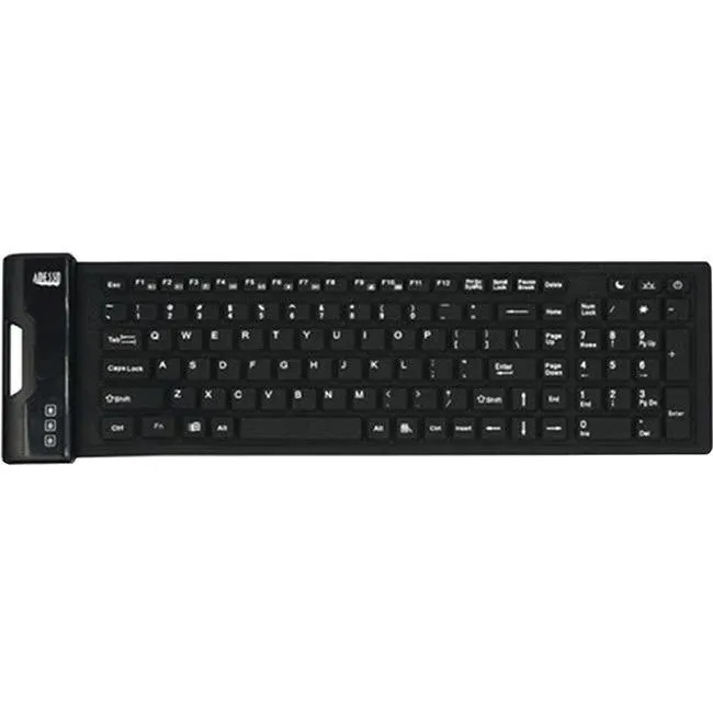 ADESSO Antimicrobial Waterproof Flex Keyboard (Compact Size) Akb-222Ub