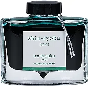 Pilot Iroshizuku Bottled Fountain Pen Ink (50ml) Forest Green (Shin-ryoku)