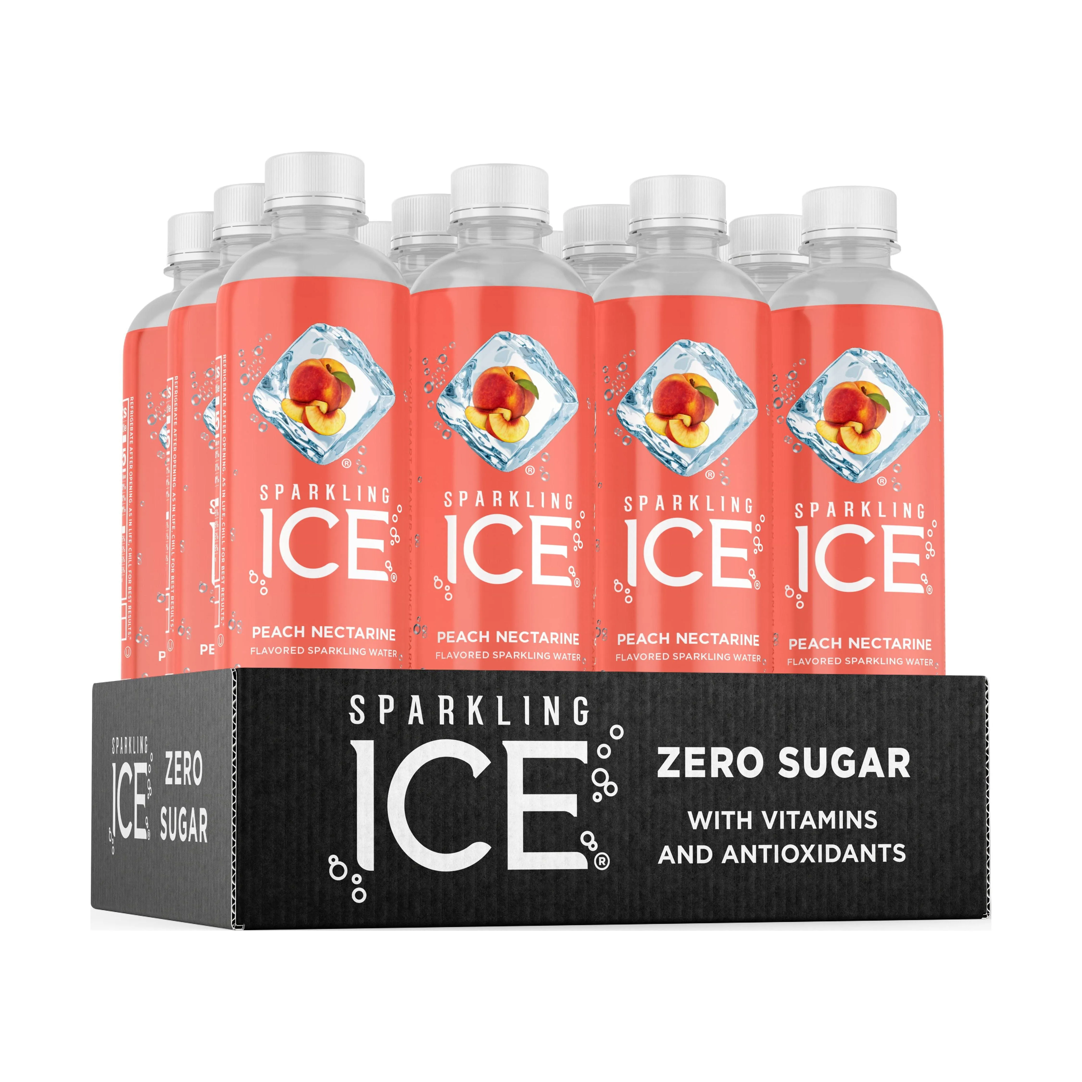 Sparkling Ice Peach Nectarine Sparkling Spring Water 12-17 fl. oz. Bottles