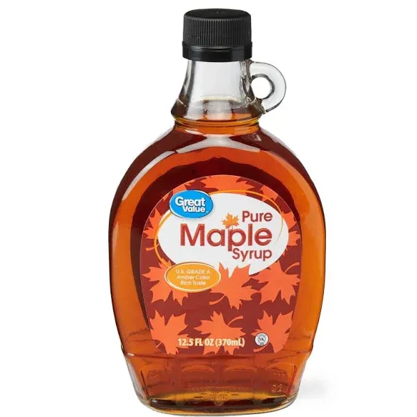 Great Value Pure Maple Syrup, 12.5 fl oz