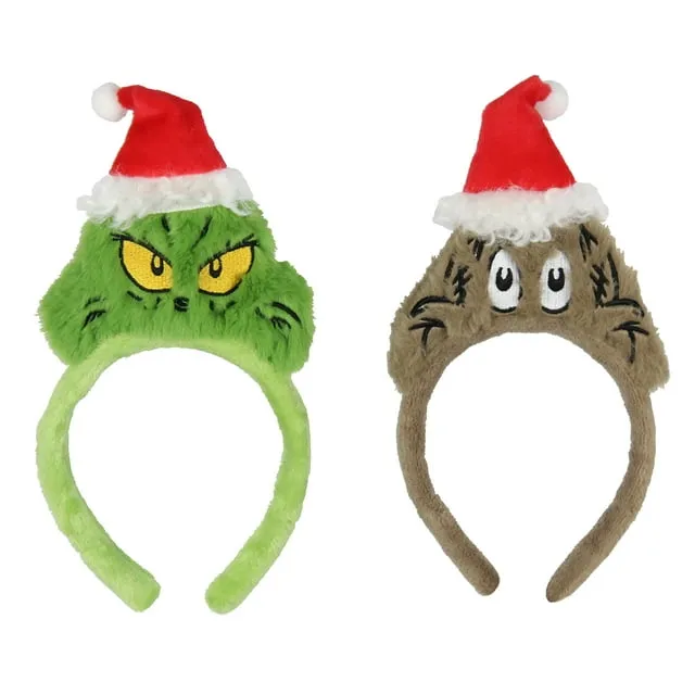 Dr. Seuss Grinch Stole Christmas Headband 2-Pack