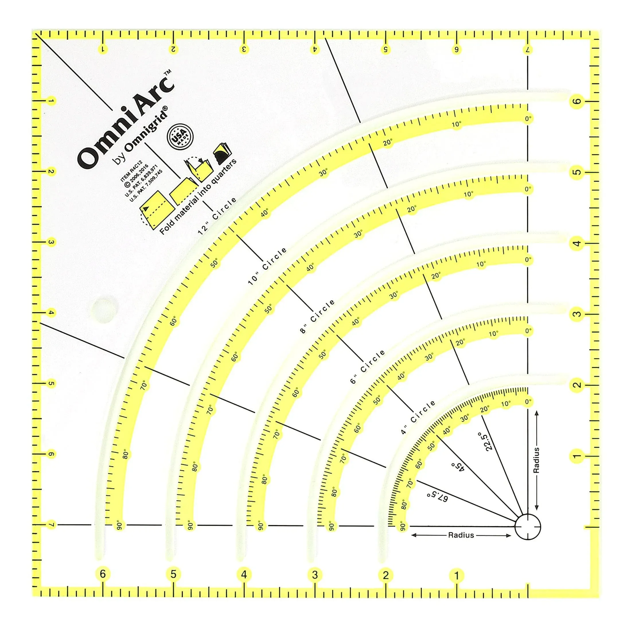 OmniArc Non-Slip Circle Cutter-8"X8"