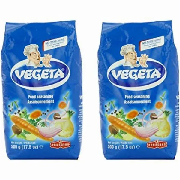 Vegeta Gourmet Seasoning No MSG Added 17.5 oz(500g) Bag - Pack of 2