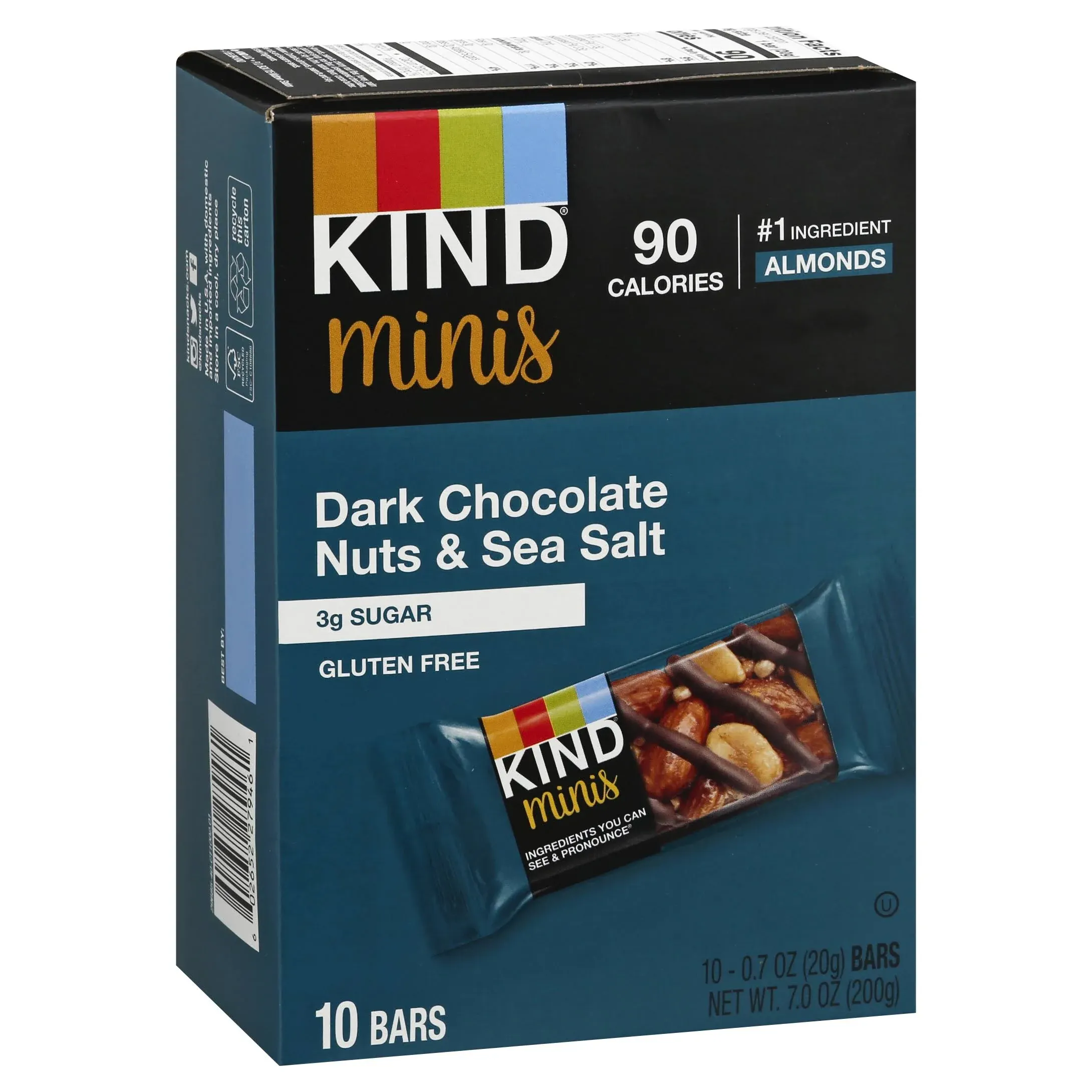 Kind Dark Chocolate Nuts Ss Mini - 7 Oz