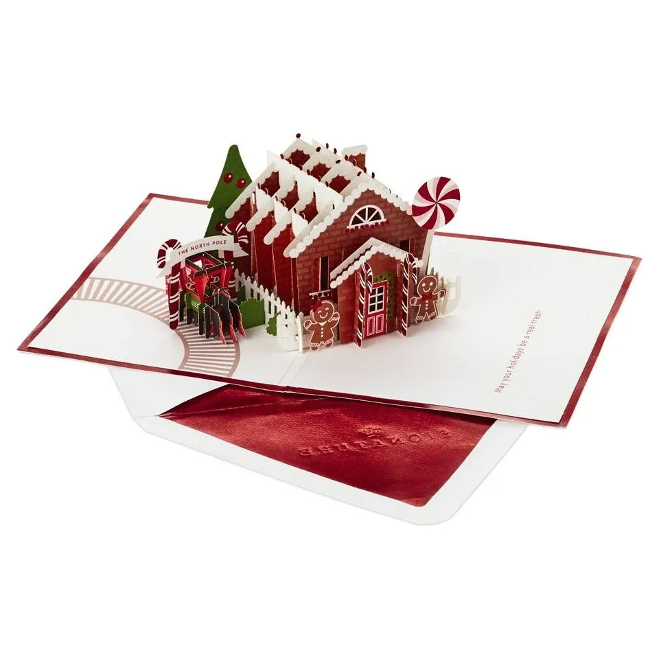 Hallmark Signature Paper Wonder Pop Up Christmas Card (Gingerbread)