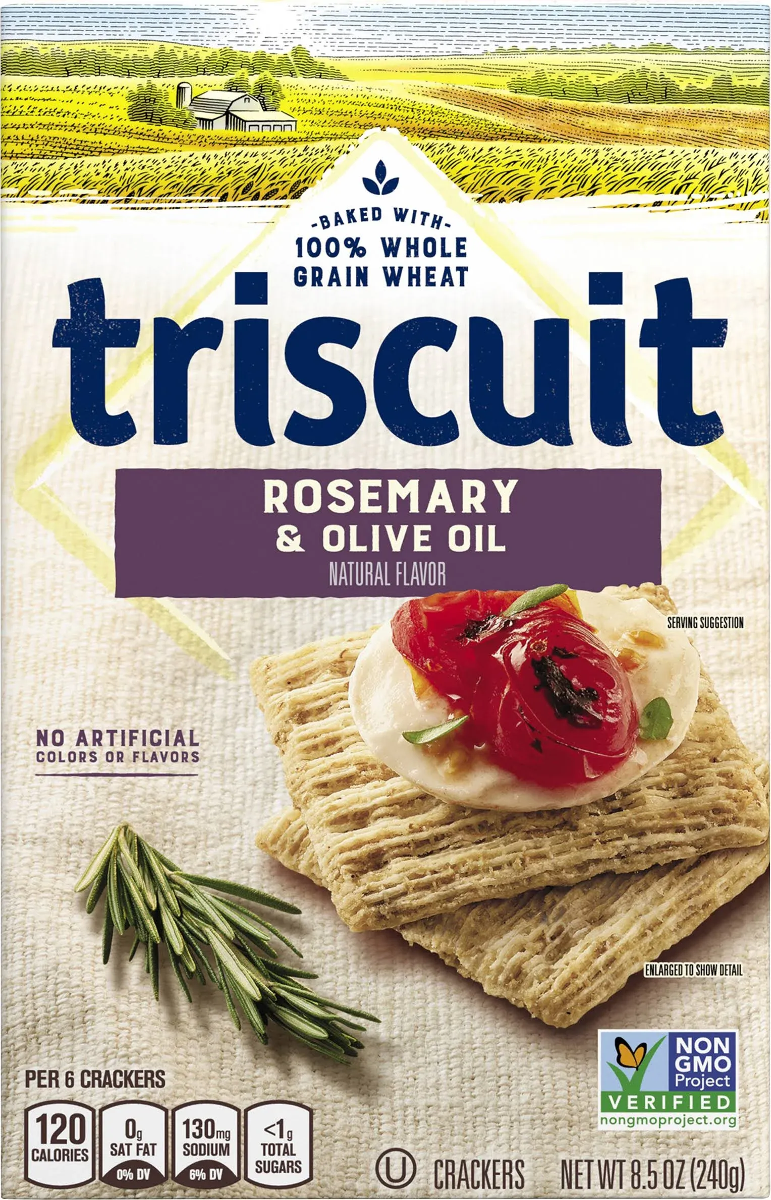 Triscuit Rosemary & Olive Oil Whole Grain Wheat Crackers