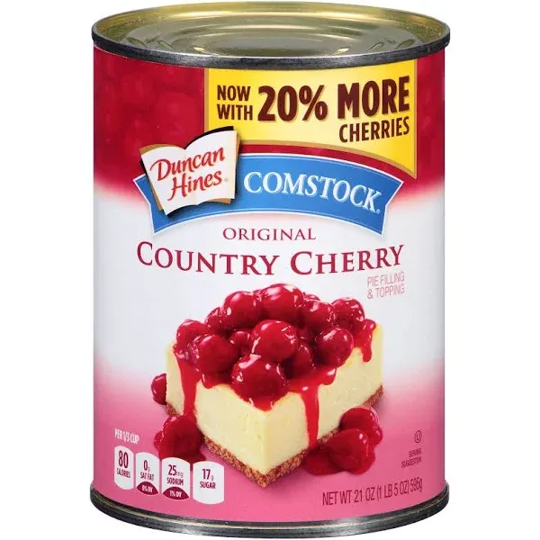 Comstock Original Country Cherry Pie Filling & Topping - 21oz