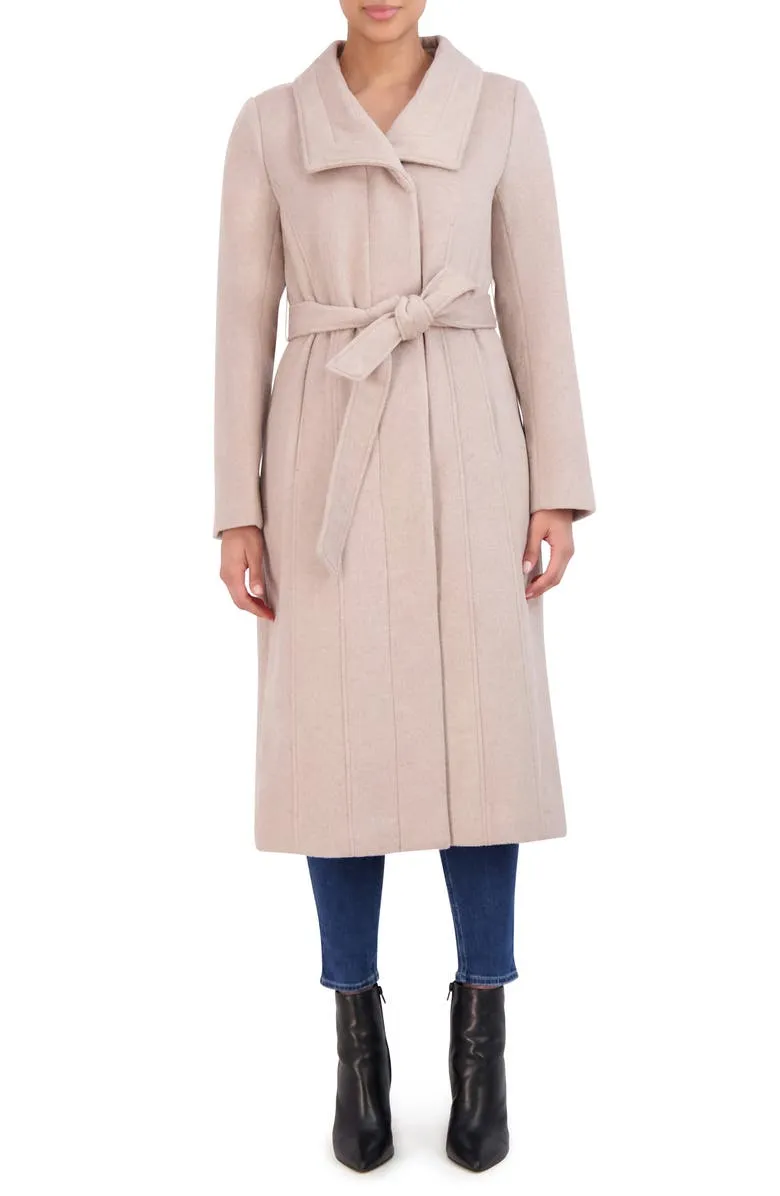 Women's Slick Belted Long Coat