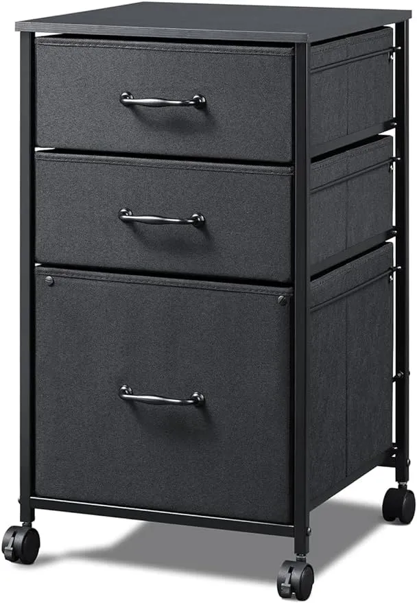 DEVAISE 3 Drawer Mobile File Cabinet/Printer Stand