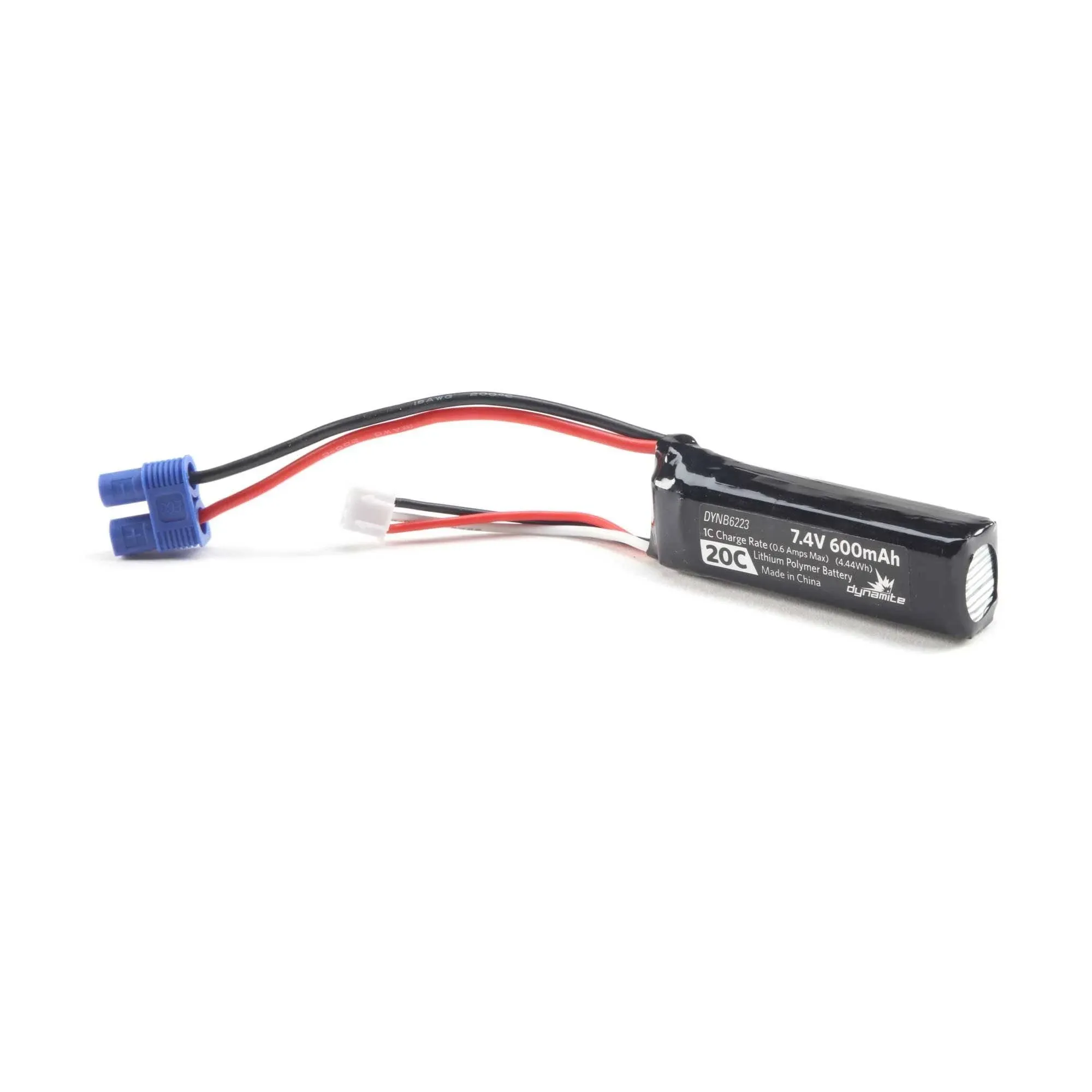 Dynamite DYNB6223 7.4v 600mah 2s 20c LiPo Ec3