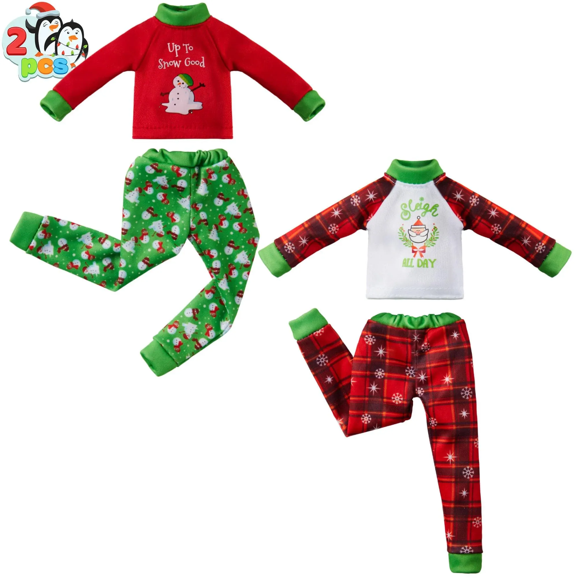 Christmas Sweaters Santa Ugly Elf Sweaters, 2 Pack