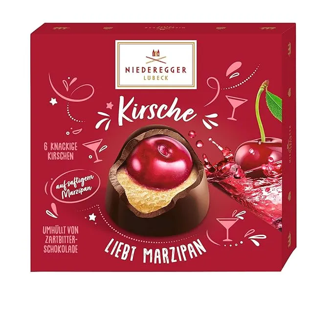 Niederegger Cherry on Marzipan Praline - 102G/3.55 oz