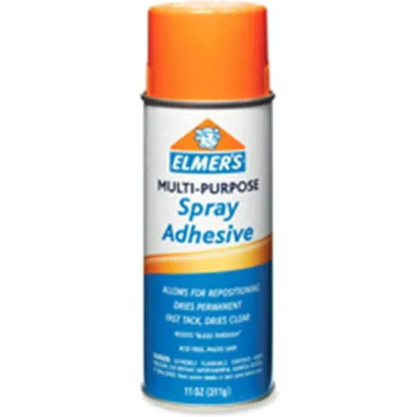 Multi-purpose Spray Adhesive, 11 Oz, Dries Clear