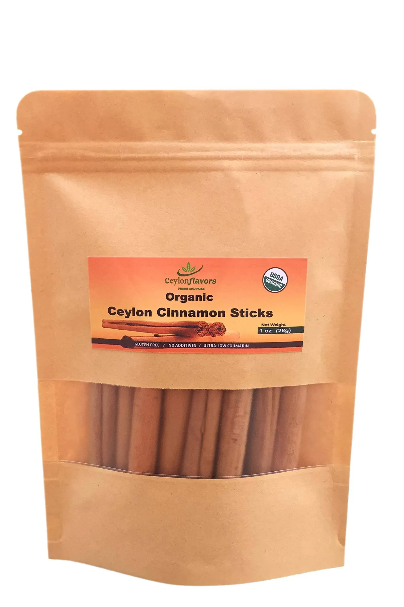 Organic Ceylon Cinnamon Sticks, True or Real Cinnamon, Premium Grade, Harvested ...