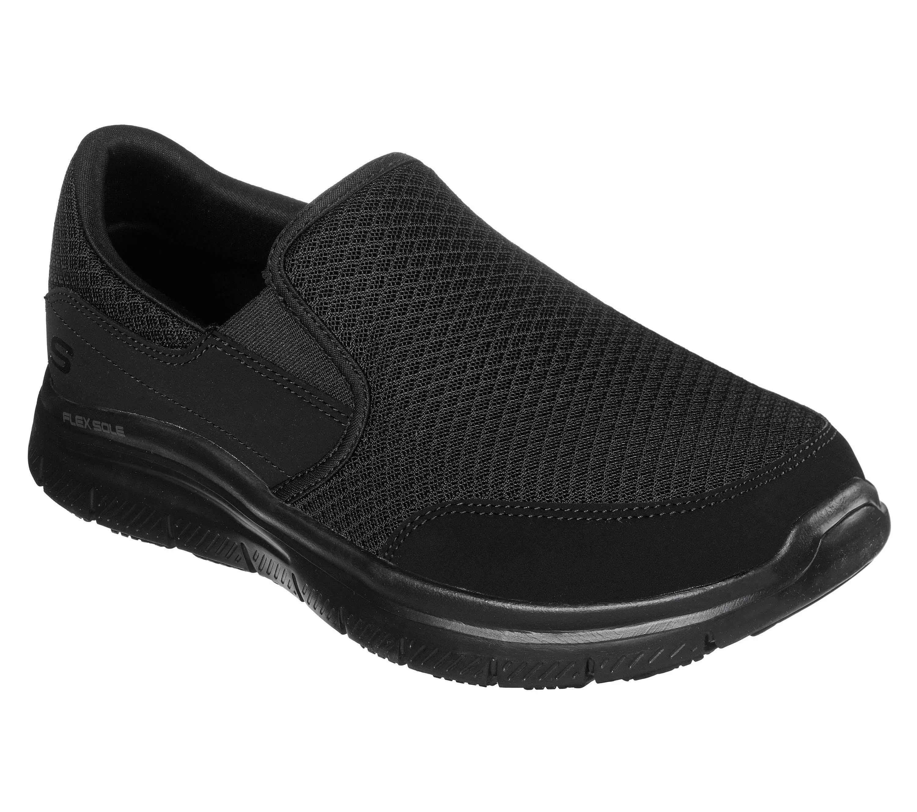 Skechers Work Relaxed Fit Flex Advantage McAllen Men's Slip-Resistant Shoes, 11 / Black