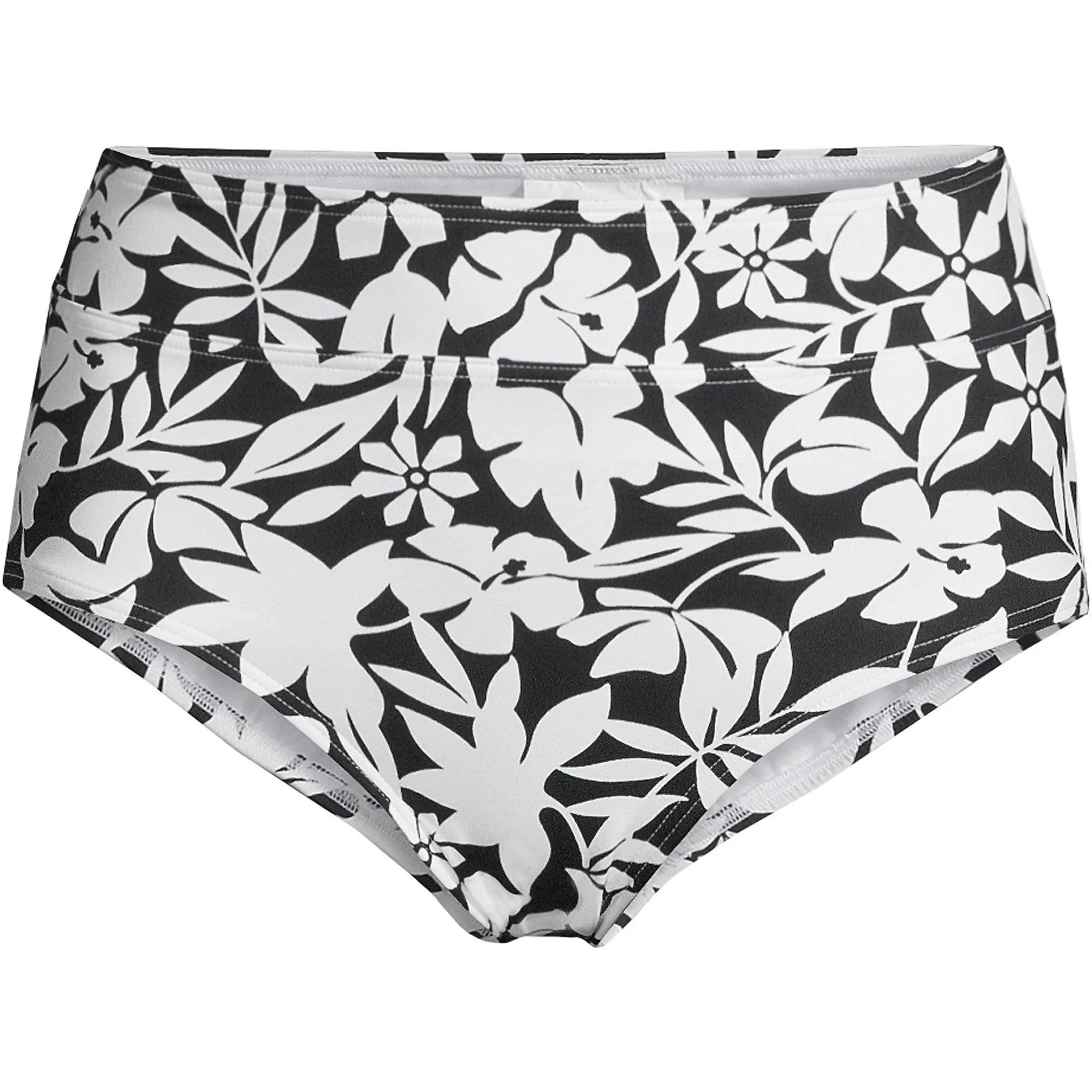 Lands' End Women's Tummy Control High Waisted Bikini Swim Bottoms