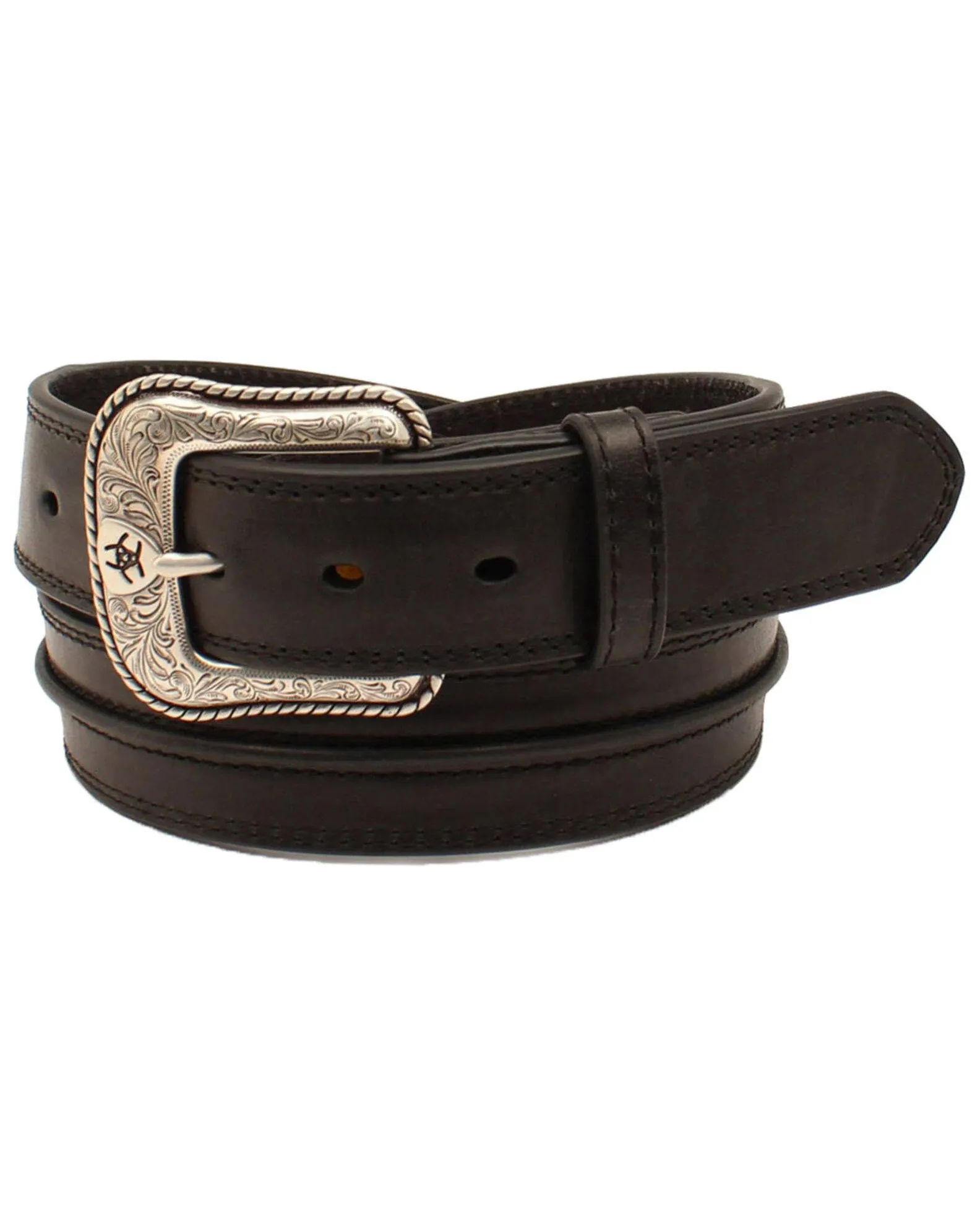 Ariat Leather Belt - Black 46, Men's