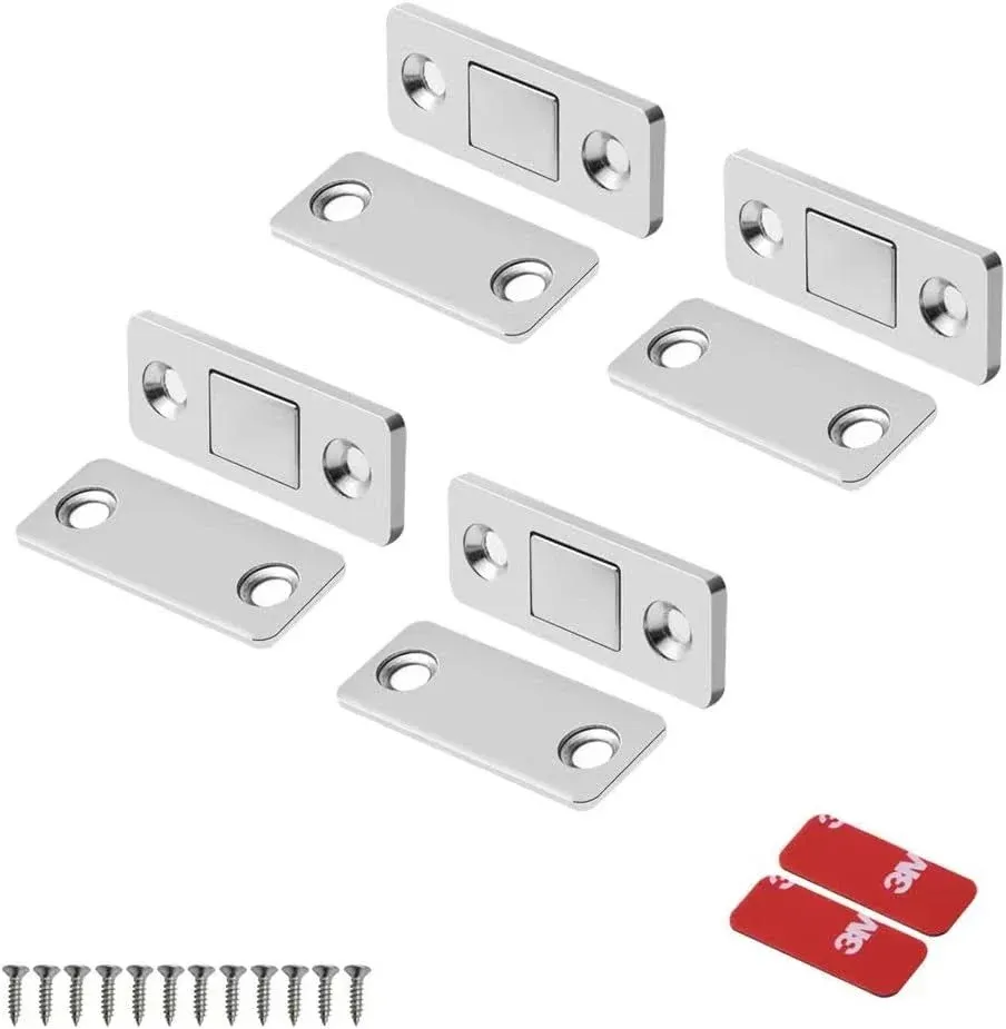 2 Pack Magnetic Door Catch Ultra Thin Magnet Catch for Kitchen Closet Door