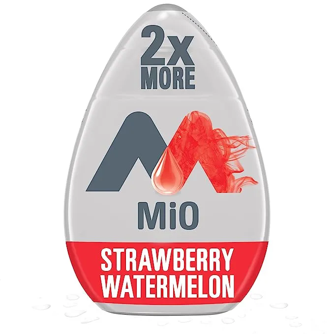 MiO Strawberry Watermelon Sugar Free Water Enhancer with 2X More, 3.24 fl oz Big Bottle