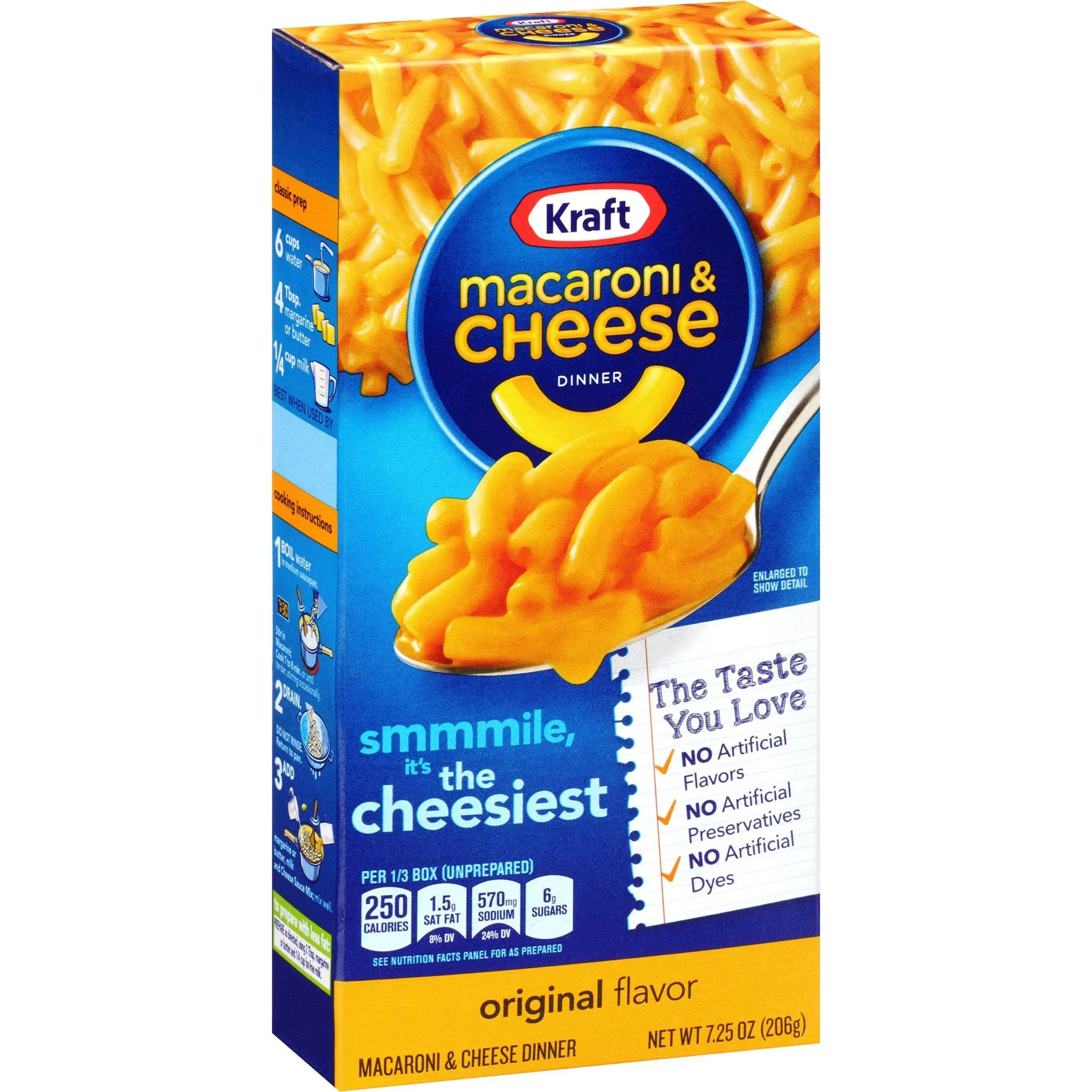 Kraft Original Flavor Macaroni and Cheese Meal (7.25 oz Box)