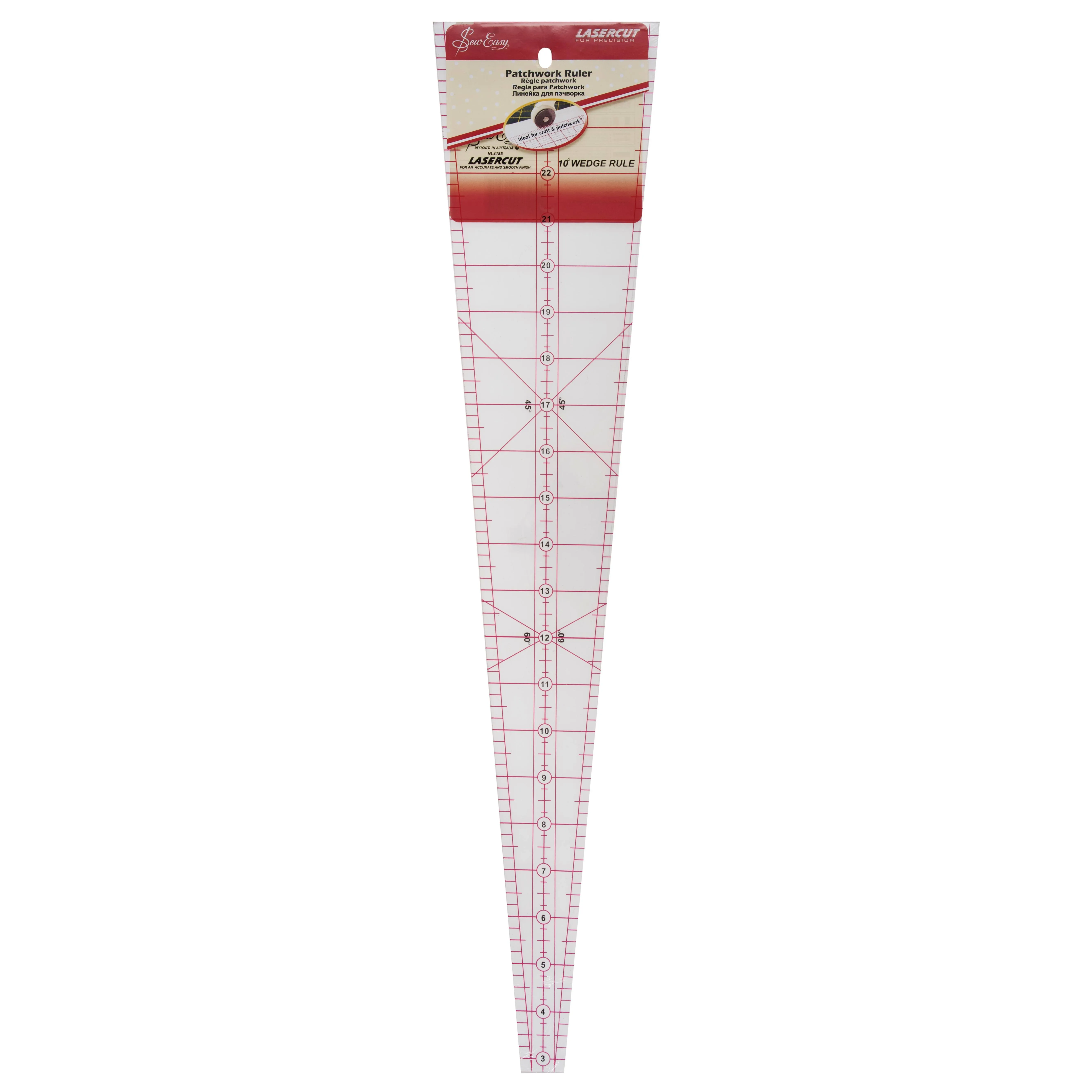 Sew Easy 10 Degree Wedge Quilting Ruler