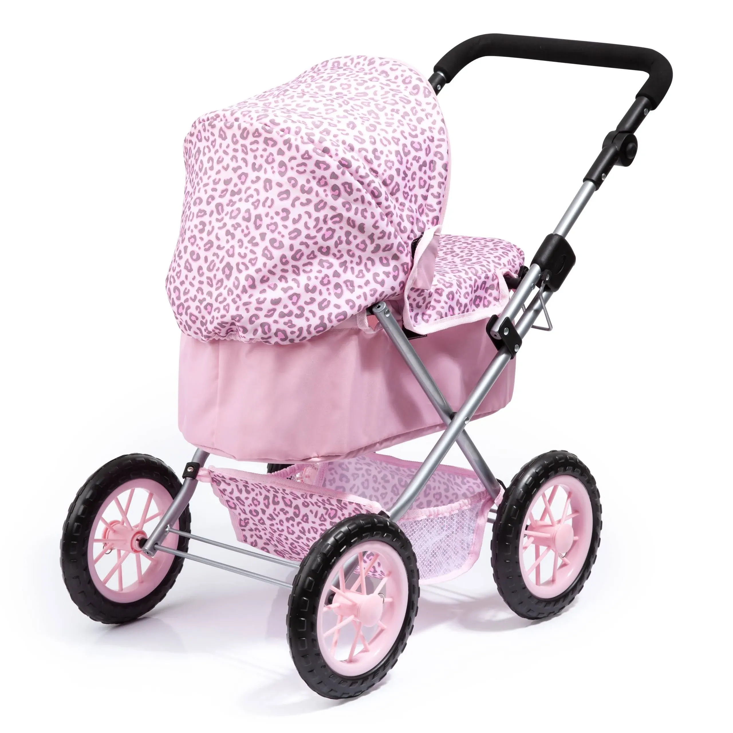 Dolls Pink And Animal Print Trendy Pram