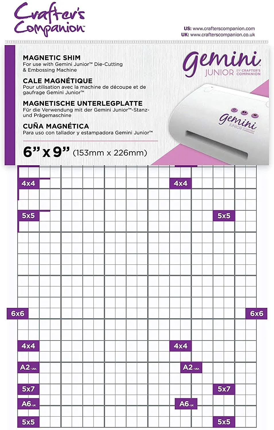 Crafter's Companion Gemini Junior Magnetic Shim 6"